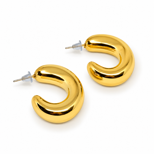 Siena Gold Hoops Earrings