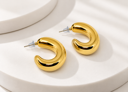 Siena Gold Hoops Earrings