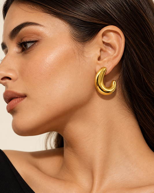 Siena Gold Hoops Earrings