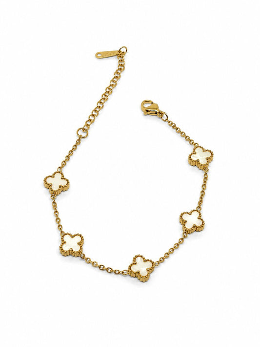 Ivory Clover Luxe Bracelet