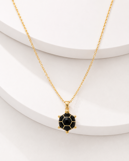 Noir Turtle Necklace