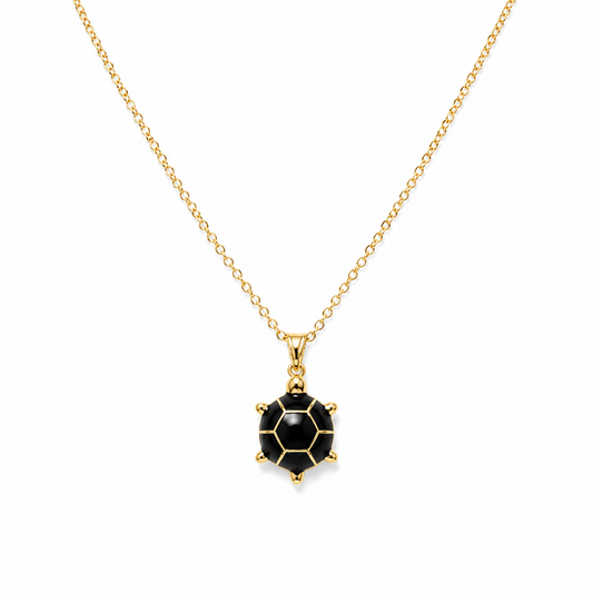 Noir Turtle Necklace