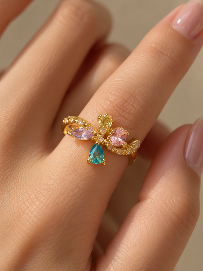 Pastel Crystal Ring