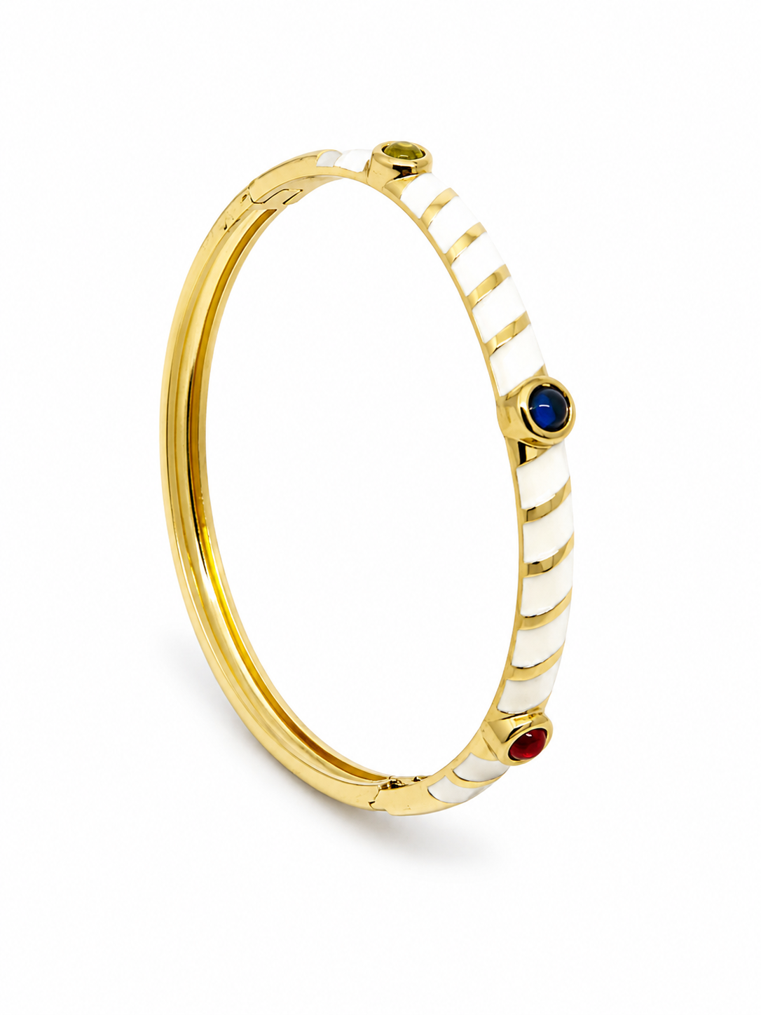 Celeste Enamel Crystal Bangle
