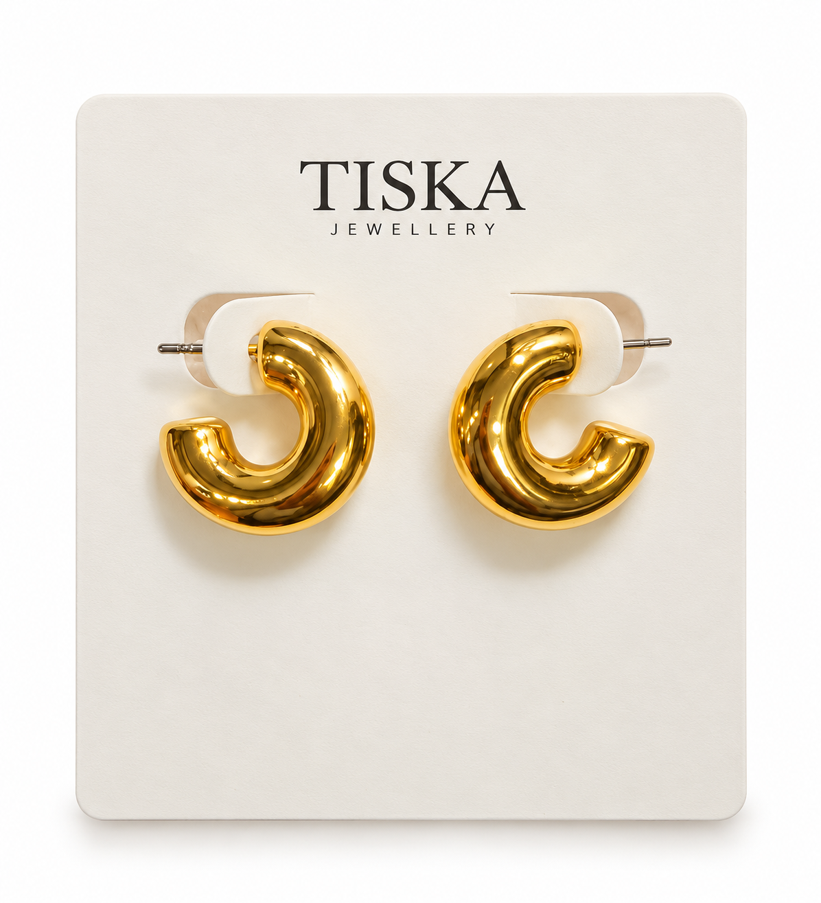 Chunky Gold Hoop Earrings