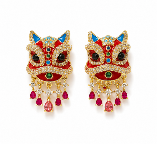 LUXE Mystic Mask Drops Earrings