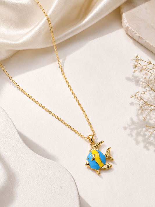 Ocean Fish Pendant Necklace