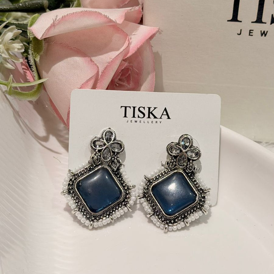 Midnight Blue Pearl Heritage Earrings