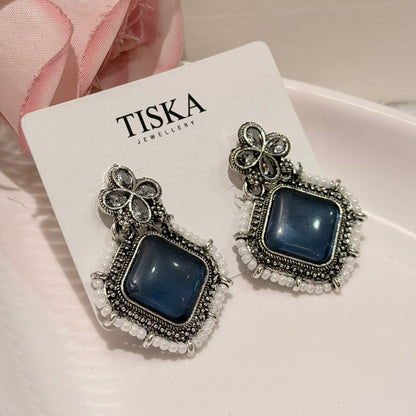 Midnight Blue Pearl Heritage Earrings
