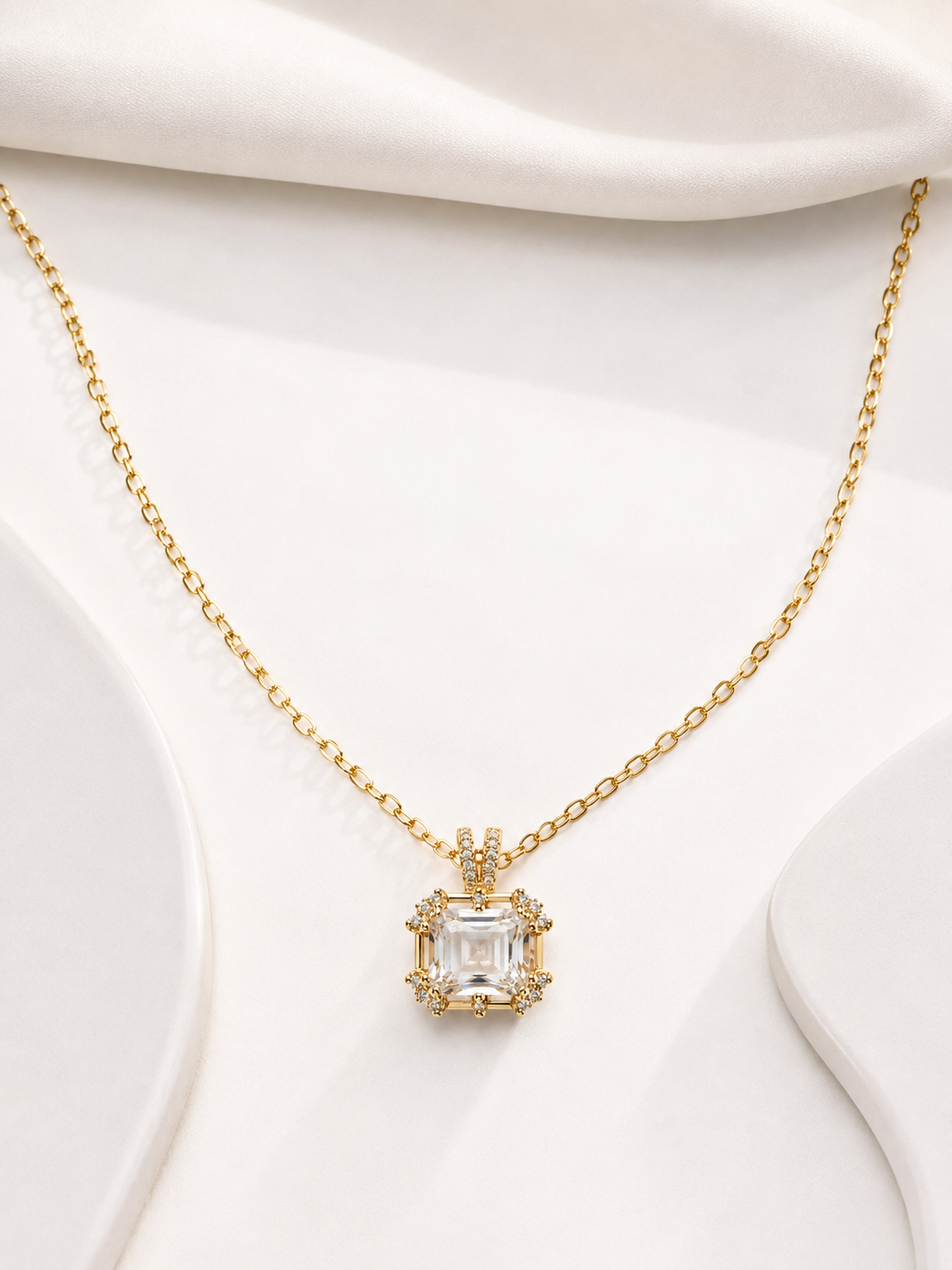 Luna Crystal Pendant Necklace