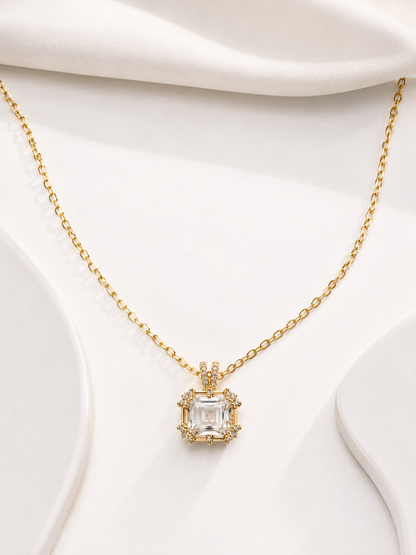 Luna Crystal Pendant Necklace