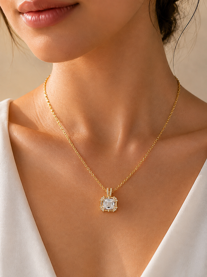 Luna Crystal Pendant Necklace