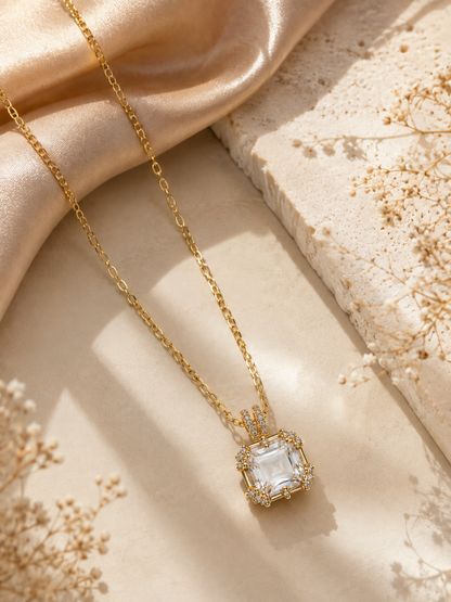 Luna Crystal Pendant Necklace
