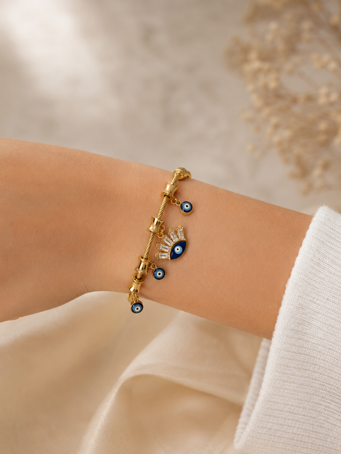 Aurelia Evil Eye Charm Bracelet