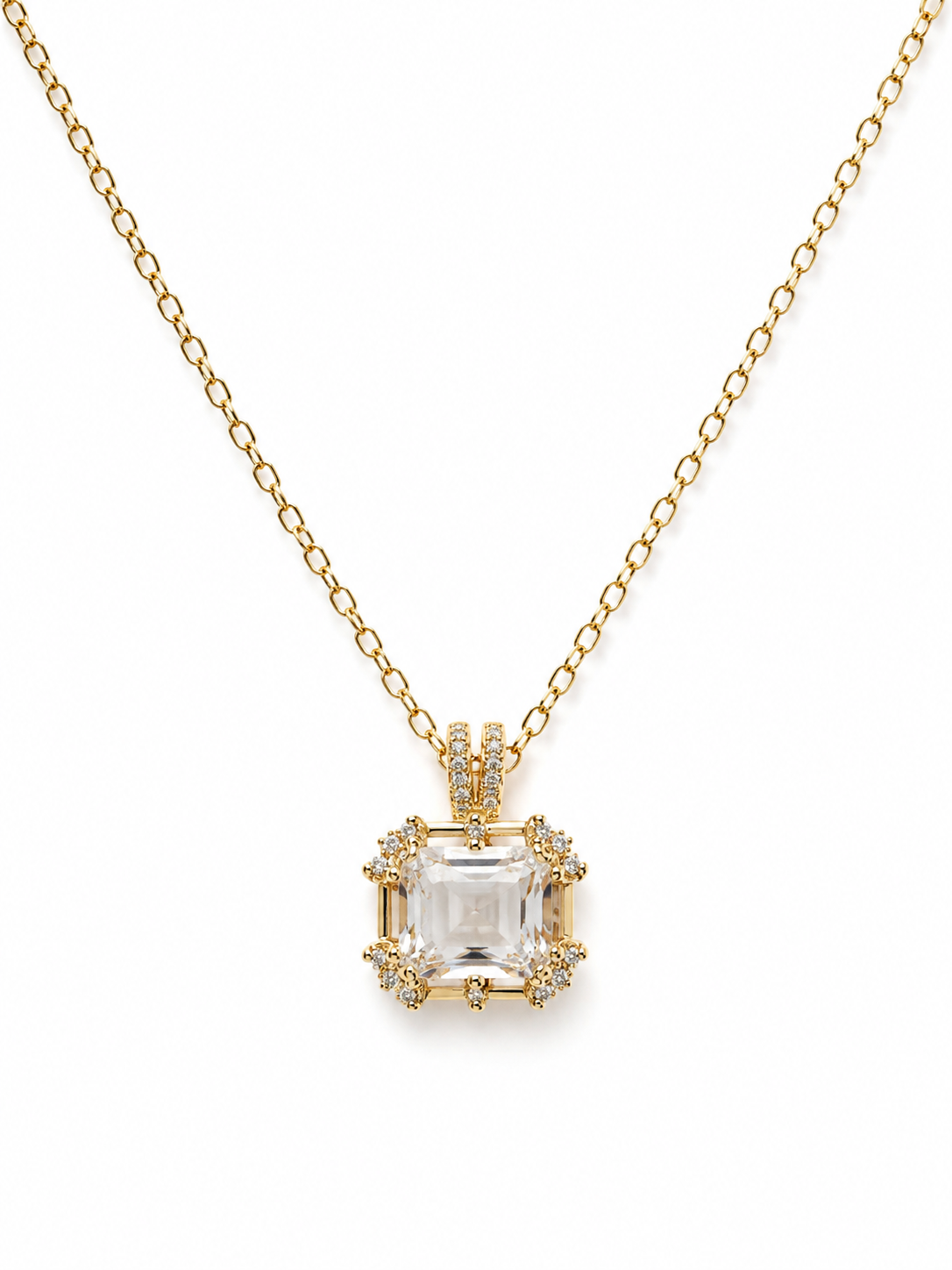 Luna Crystal Pendant Necklace