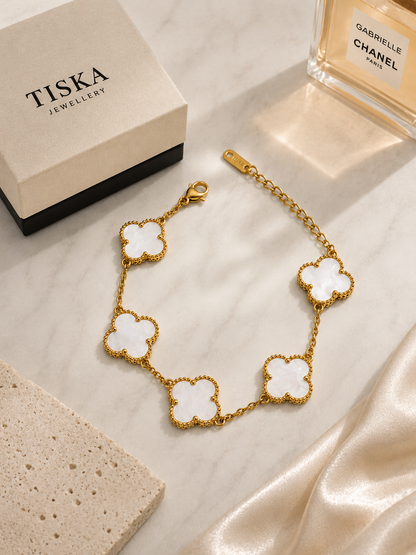 Pearl Clover Luxe Bracelet