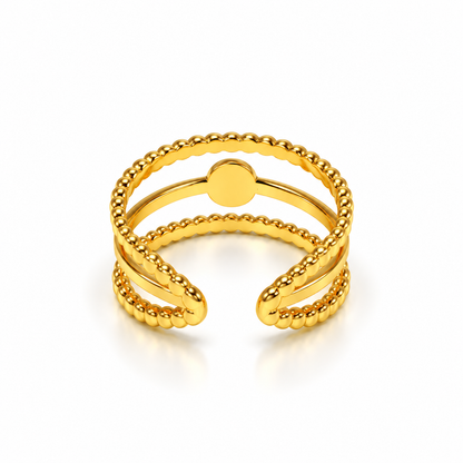 Blush Pink Triple Band Ring