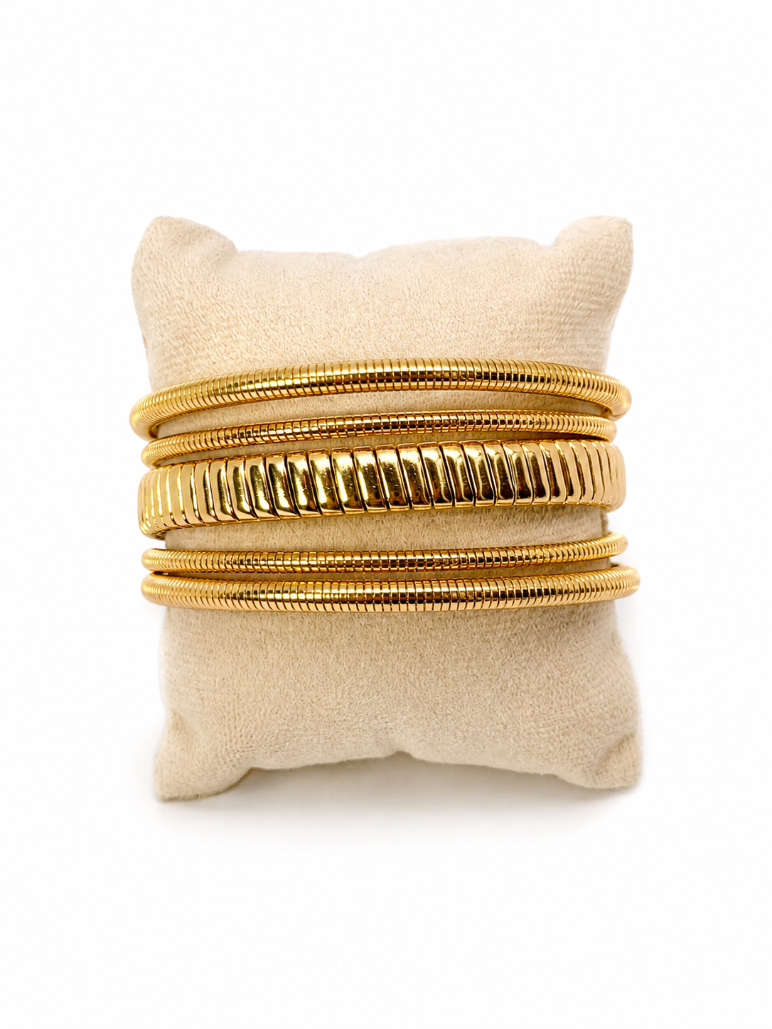 Aurora Coil Luxe Cuff Bracelet