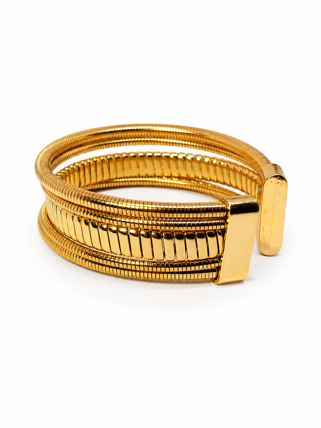 Aurora Coil Luxe Cuff Bracelet