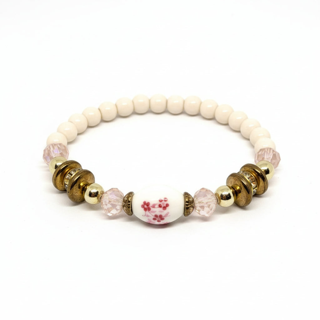 Pink Evil Eye Charm Bracelet (Set of 4)