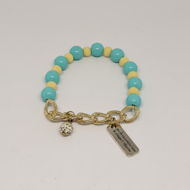 Aqua Charm Bracelet (Set of 4)