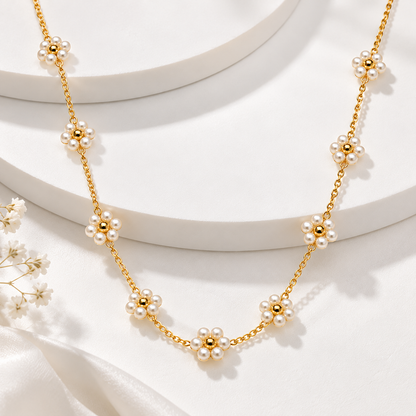 Pearl Daisy Chain Necklace