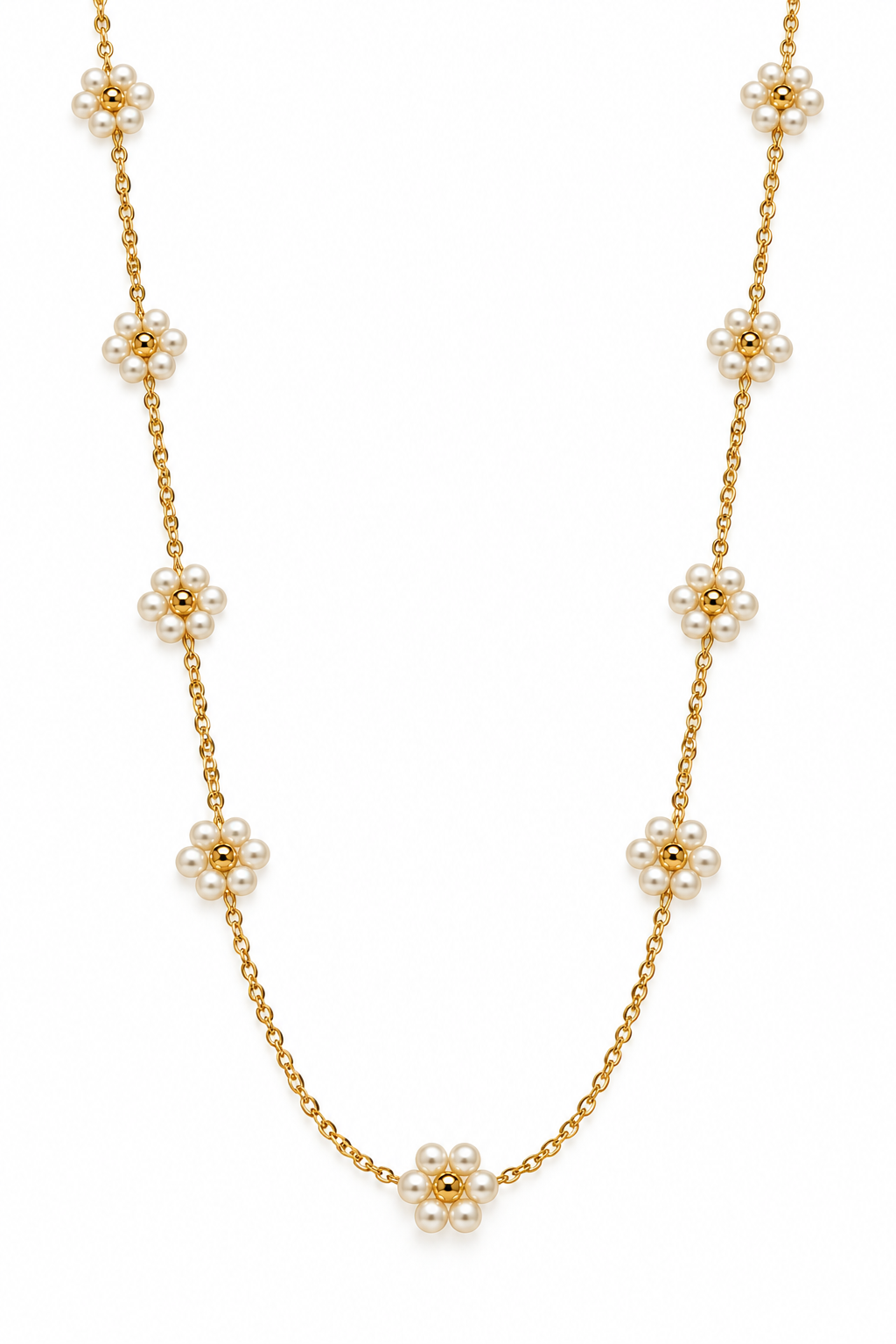 Pearl Daisy Chain Necklace