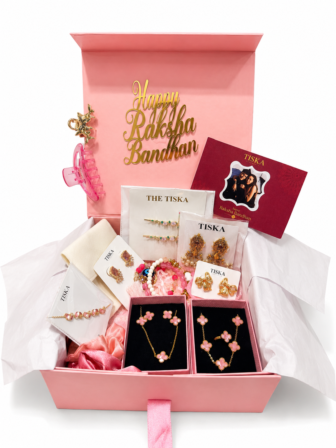 TISKA Blush Luxe Raksha Bandhan Gift Box