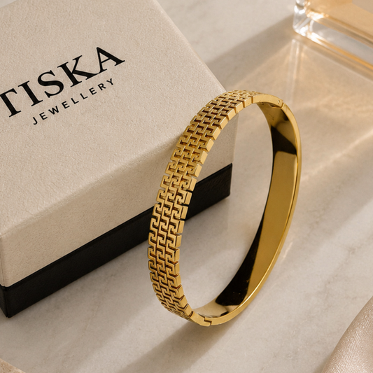 Golden Greek Luxe Bangle
