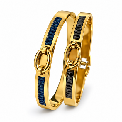 Noir Link Luxe Bangle