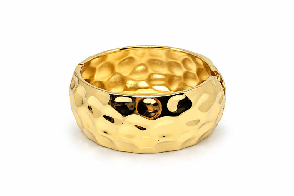 Gold Hammered Cuff Bracelet (Anti-Tarnish) | Gold Hammered Cuff Bracelet (Anti-Tarnish)