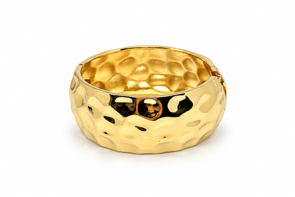 Gold Hammered Cuff Bracelet (Anti-Tarnish) | Gold Hammered Cuff Bracelet (Anti-Tarnish)