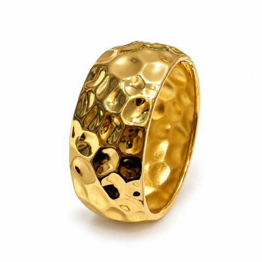 Gold Hammered Cuff Bracelet (Anti-Tarnish) | Gold Hammered Cuff Bracelet (Anti-Tarnish)