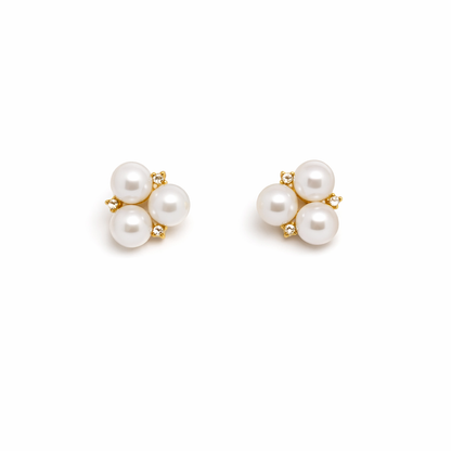Pearl Bloom Stud Earrings