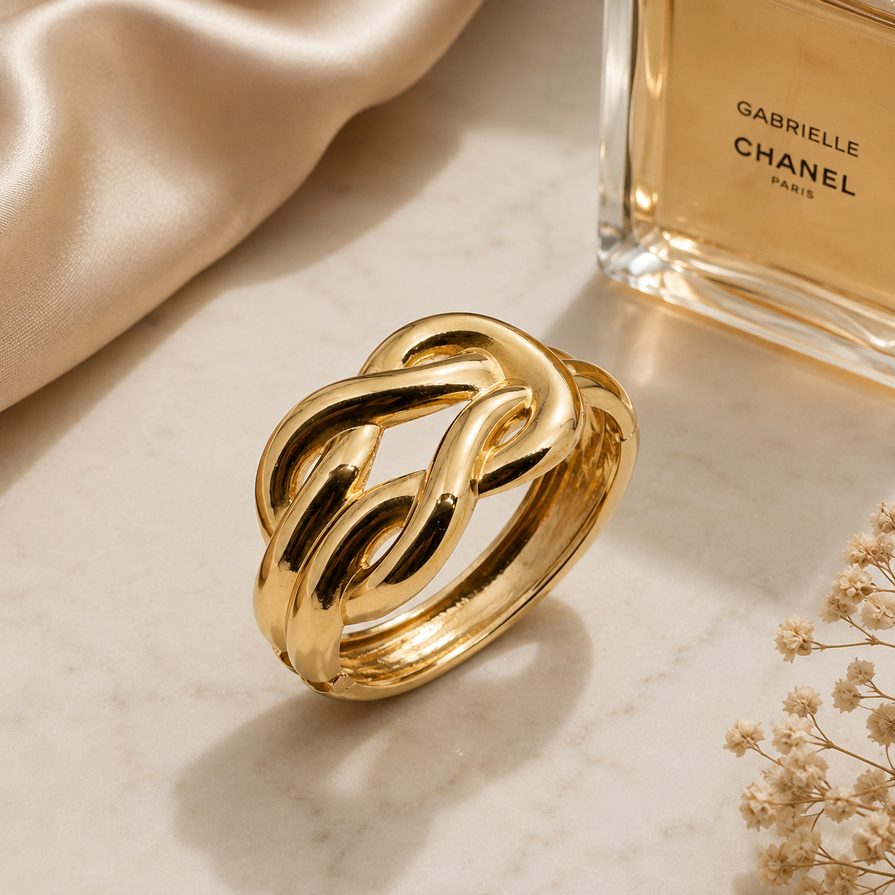 Aurora Knot Luxe Bangle Kada Bracelet