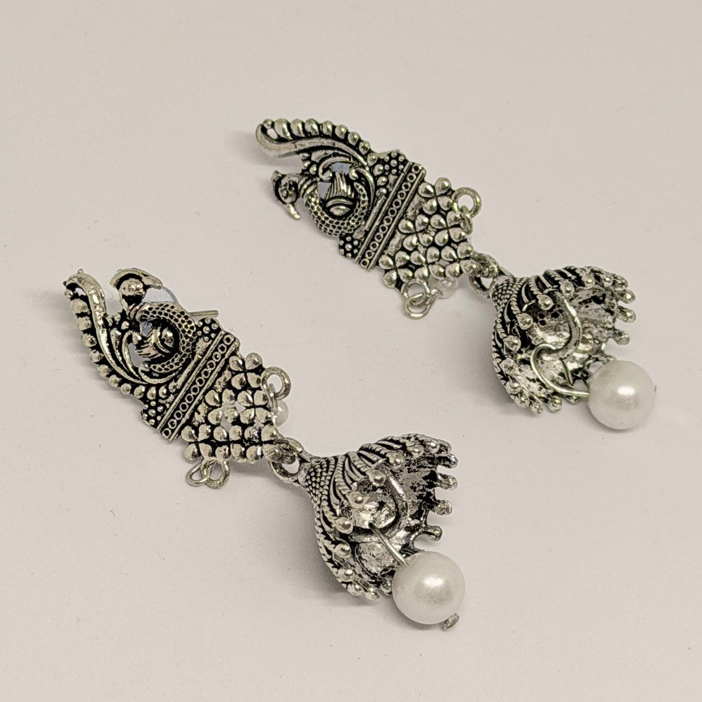 Morni Pearl Jhumka Earrings