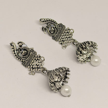 Morni Pearl Jhumka Earrings