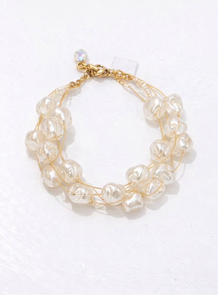 Baroque Pearl Layered Bracelet