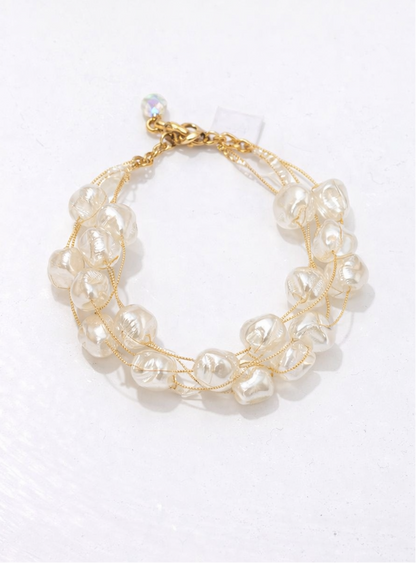 Baroque Pearl Layered Bracelet