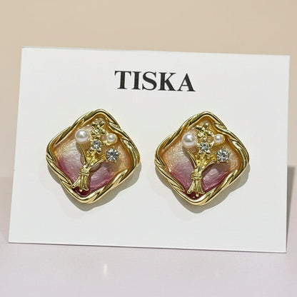 Blush Bloom Pearl Studs