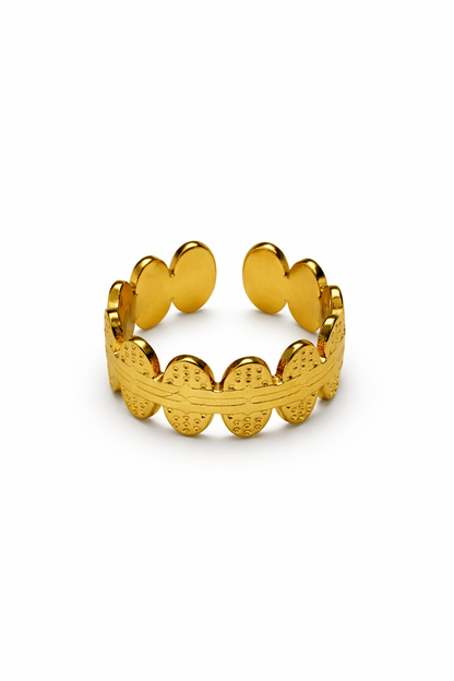 Golden Leaf Wrap Ring