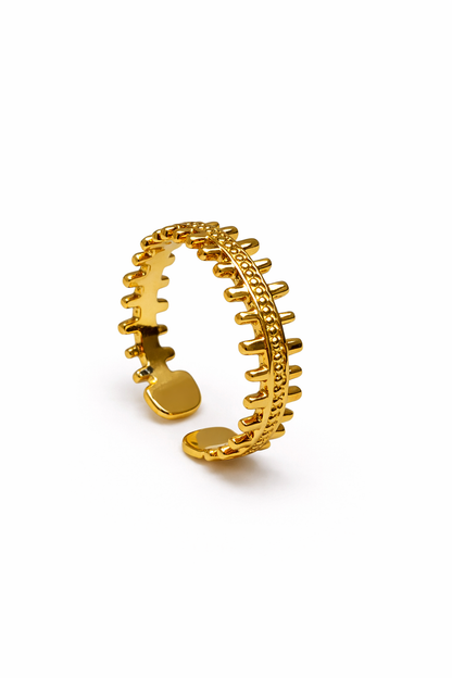 Studded Edge Band Ring