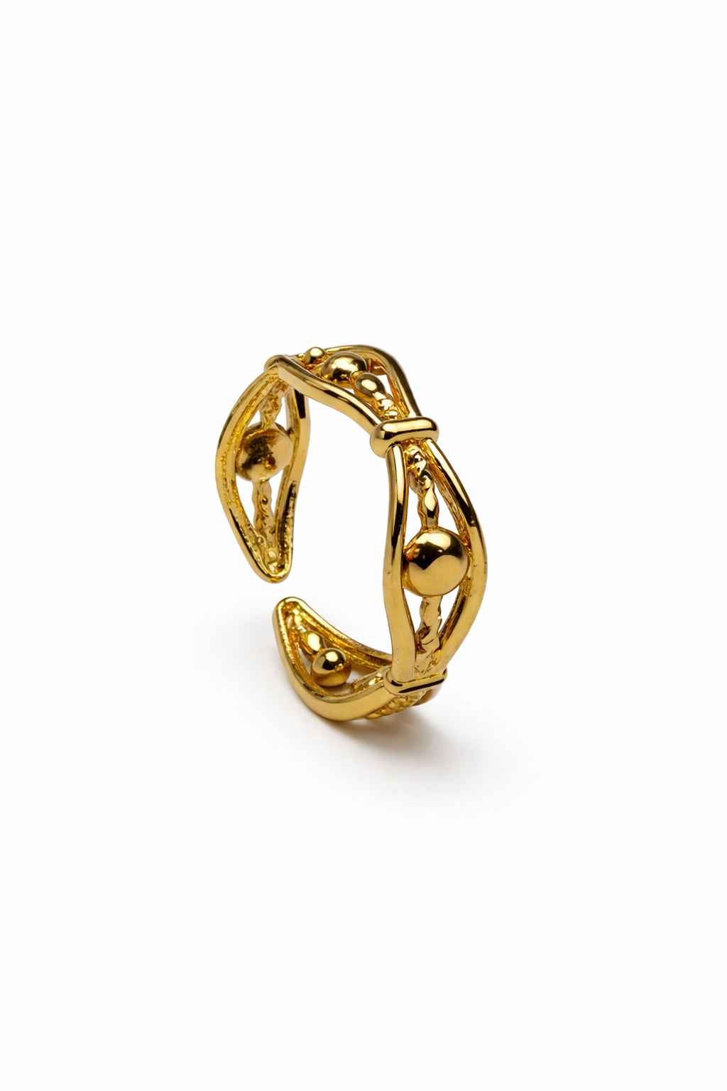 Orb Twist Adjustable Ring