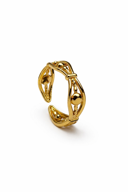 Orb Twist Adjustable Ring