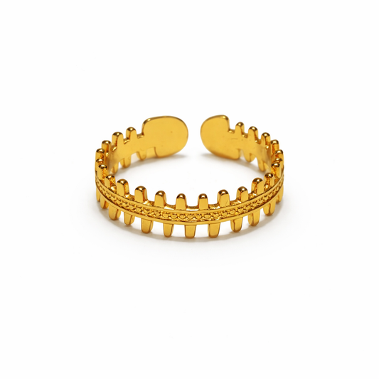 Studded Edge Band Ring