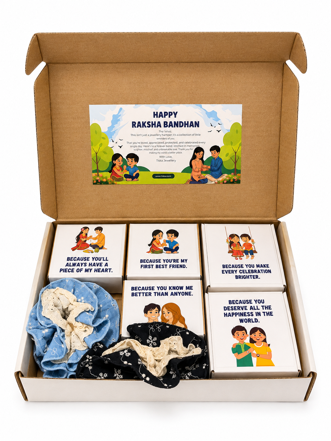 TISKA Sisterhood Luxe Raksha Bandhan Gift Box (