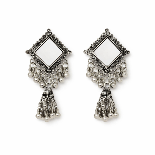 Sheesha Noor Square Jhumka Earrings