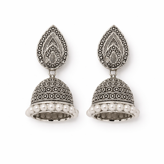 Noor Pearl Dome Jhumka Earrings