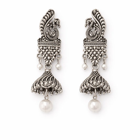 Morni Pearl Jhumka Earrings