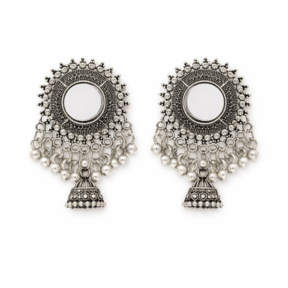 Sheesha Noor Statement Jhumka Earrings